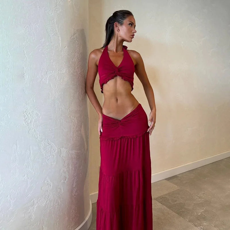 סט טופ וחצאית Leyla