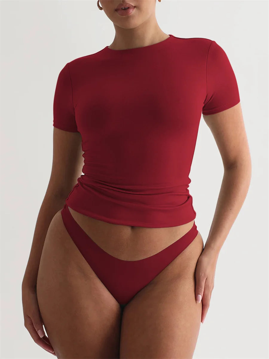 טי שירט צמודה SLIM