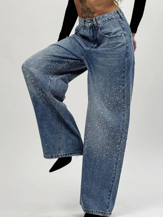 ג׳ינס BAGGY עם פאייטים