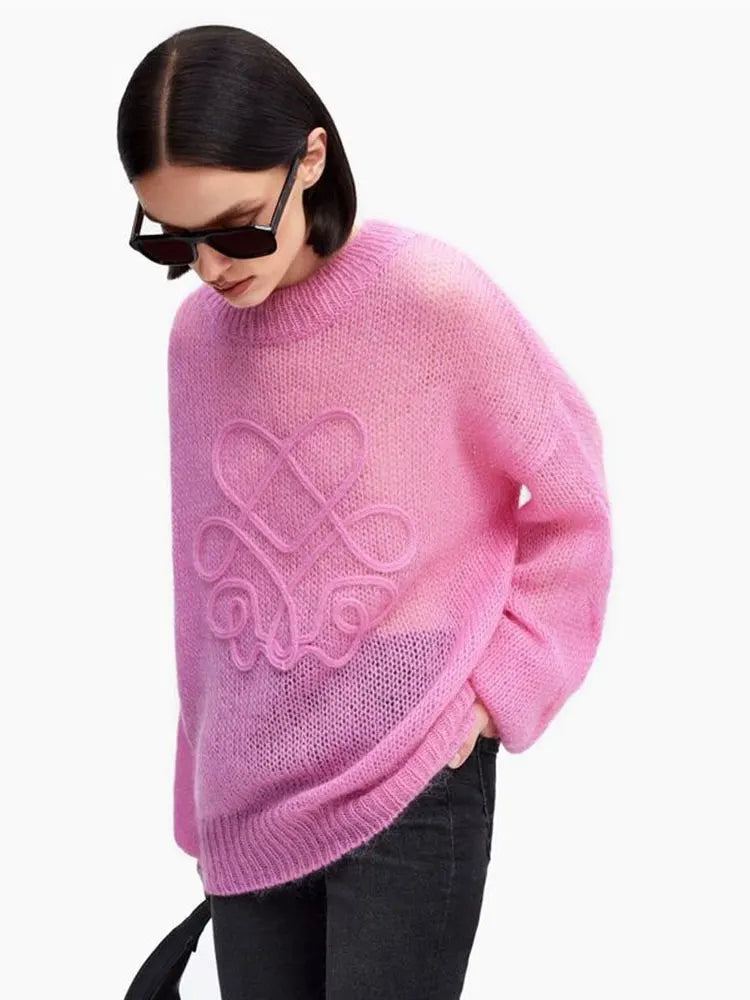 סוודר סריג Oversized