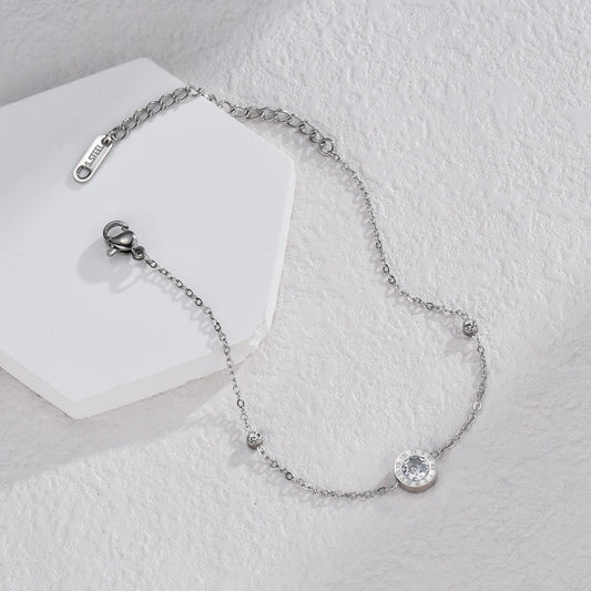 צמיד רומי עם זירקונים לנשים