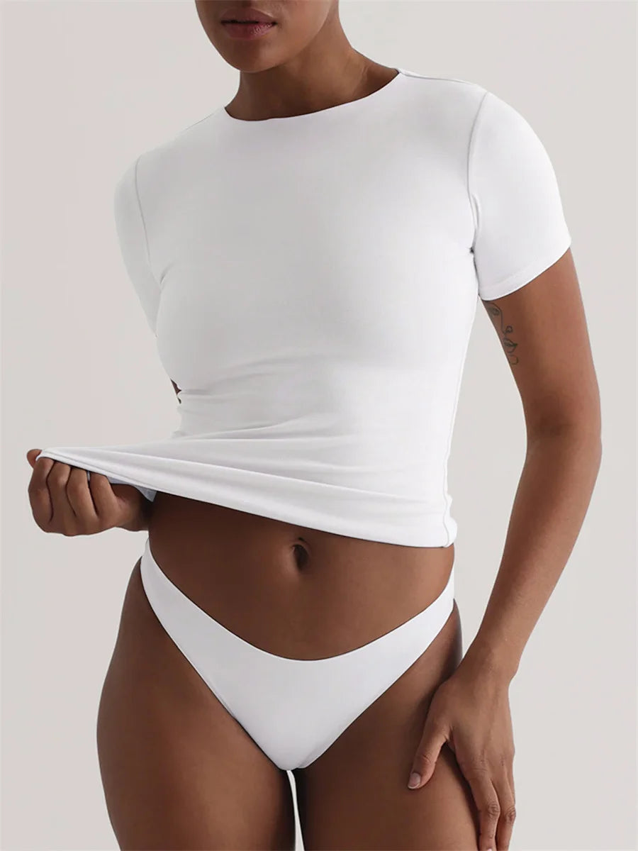 טי שירט צמודה SLIM