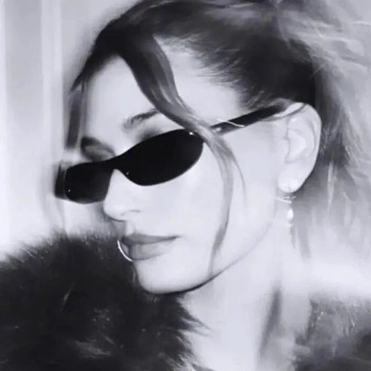 משקפי שמש אליפסה קטנים בעיצוב וינטג’ אופנתי