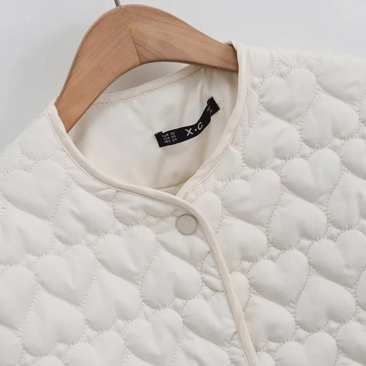 מעיל PUFFER עם לבבות